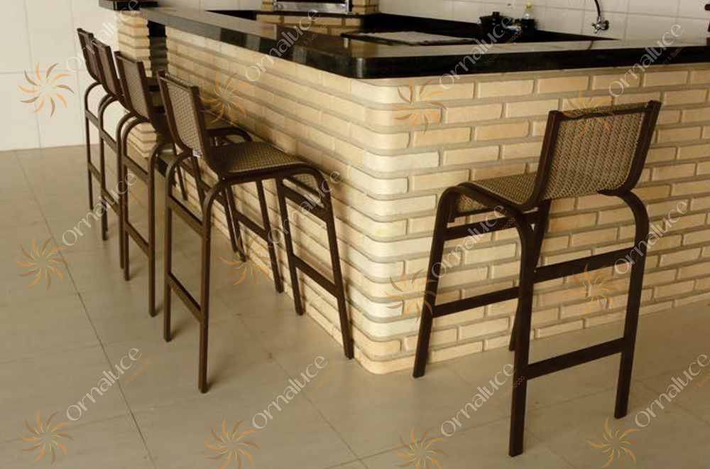 Banqueta Creta em Tela Sling